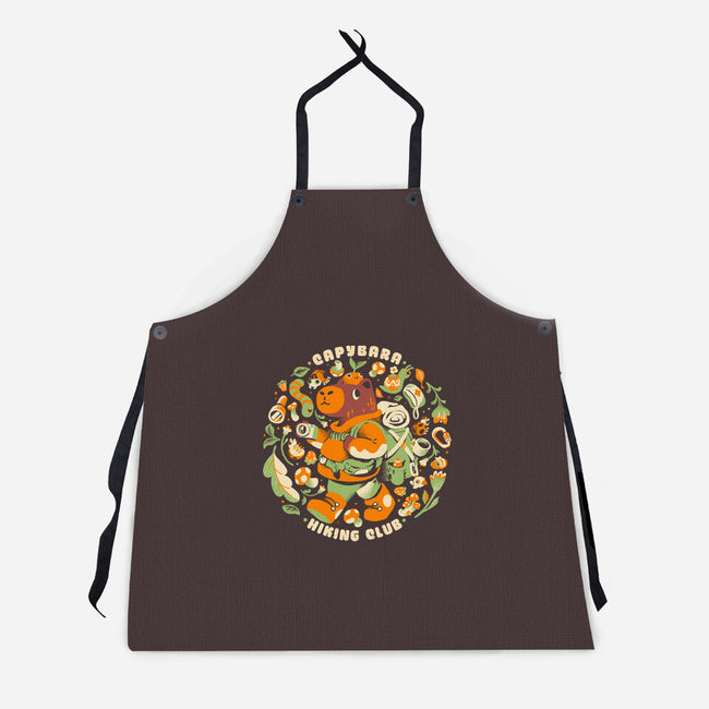 Capybara Hiking Club-Unisex-Kitchen-Apron-Estudio Horta