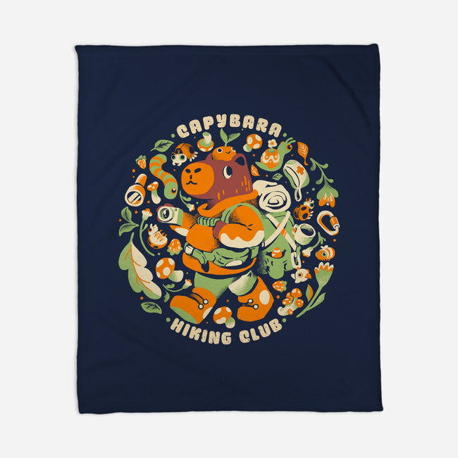 Capybara Hiking Club-None-Fleece-Blanket-Estudio Horta