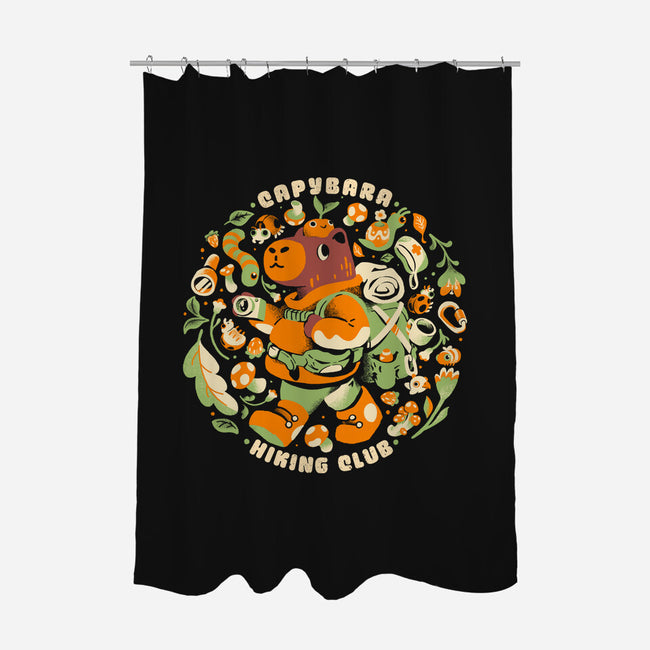 Capybara Hiking Club-None-Polyester-Shower Curtain-Estudio Horta