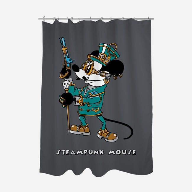 Steampunk Mouse-None-Polyester-Shower Curtain-imisko