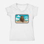 Everyone Needs A Hobby-Womens-V-Neck-Tee-MelesMeles