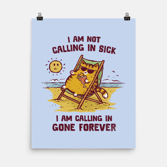 Calling In Gone Forever-None-Matte-Poster-kg07