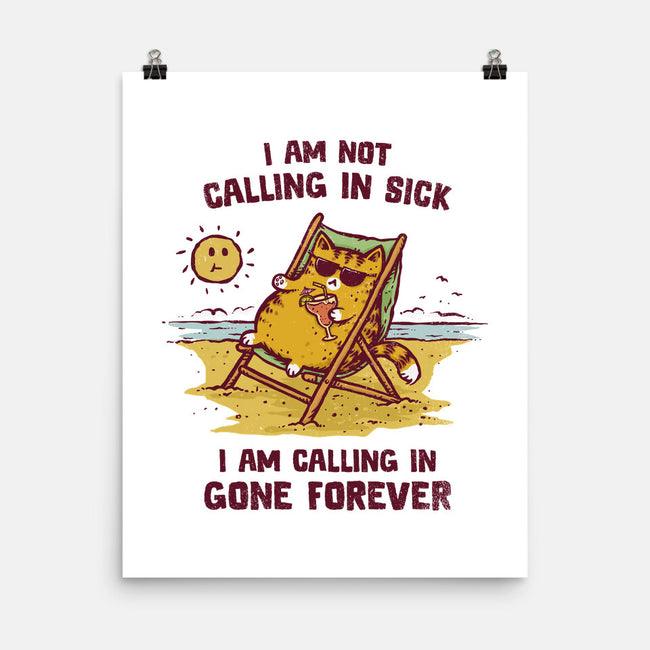 Calling In Gone Forever-None-Matte-Poster-kg07