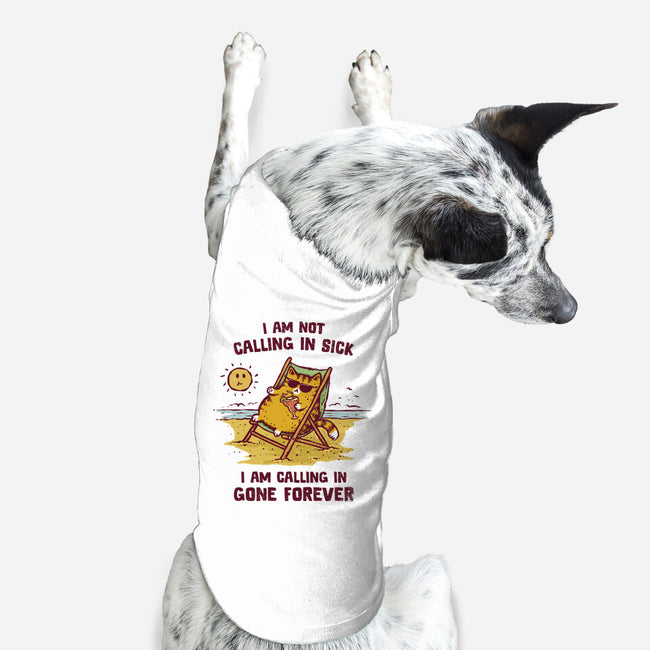 Calling In Gone Forever-Dog-Basic-Pet Tank-kg07