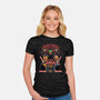 Evil Dark Puppets-Womens-Fitted-Tee-Studio Mootant