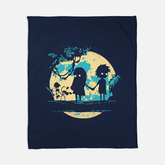 Limbo's Moon-None-Fleece-Blanket-Xentee