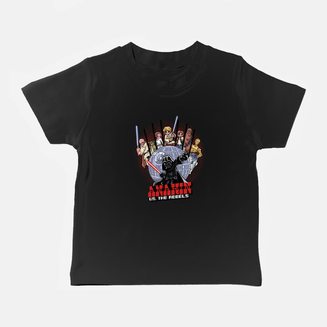 Anakin Vs The Rebels-Baby-Basic-Tee-zascanauta