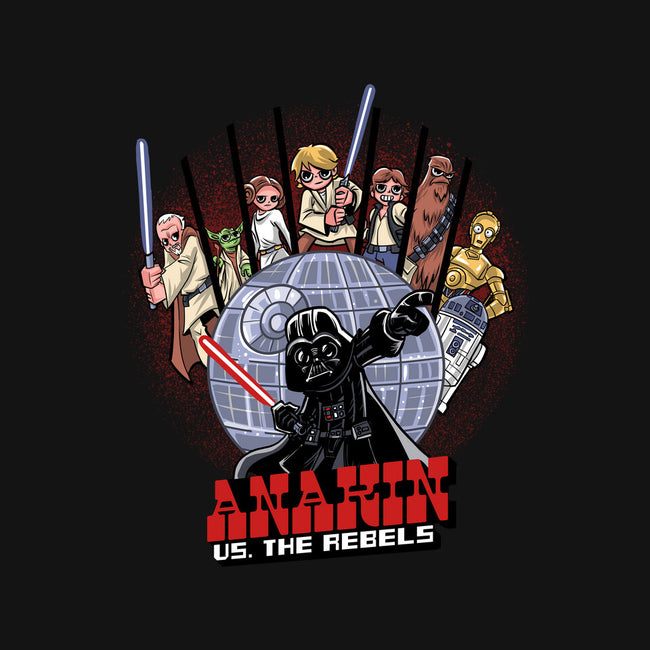 Anakin Vs The Rebels-Womens-Off Shoulder-Tee-zascanauta