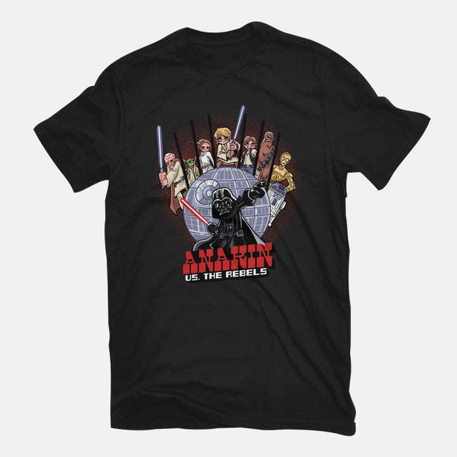 Anakin Vs The Rebels-Womens-Fitted-Tee-zascanauta