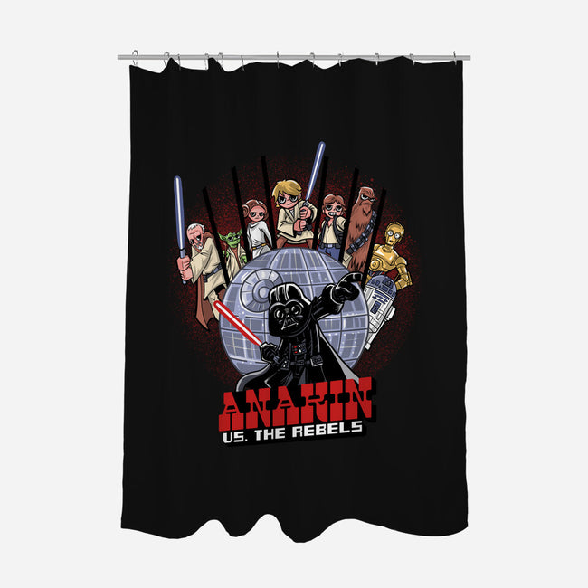 Anakin Vs The Rebels-None-Polyester-Shower Curtain-zascanauta