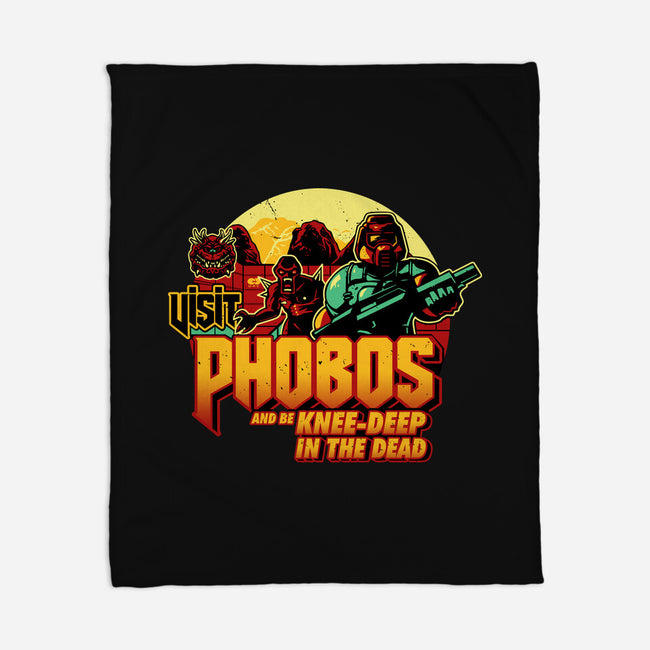 Phobos Moon-None-Fleece-Blanket-daobiwan