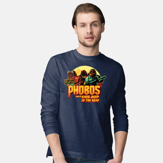 Phobos Moon-Mens-Long Sleeved-Tee-daobiwan