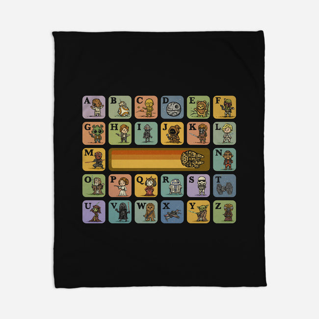 Alphabet Wars-None-Fleece-Blanket-kg07