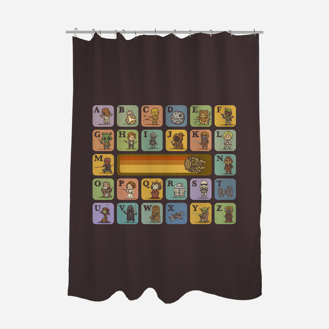 Alphabet Wars-None-Polyester-Shower Curtain-kg07