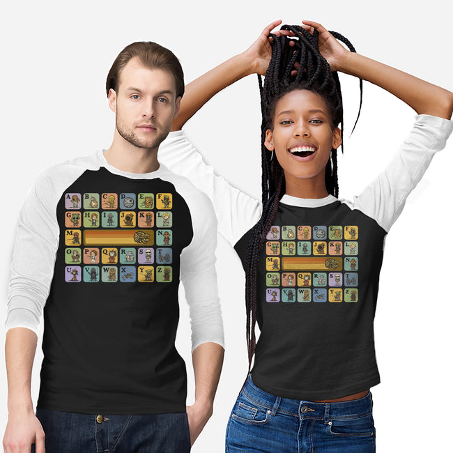 Alphabet Wars-Unisex-Baseball-Tee-kg07