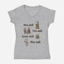 One Jedi Two Jedi-Womens-V-Neck-Tee-kg07