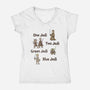 One Jedi Two Jedi-Womens-V-Neck-Tee-kg07