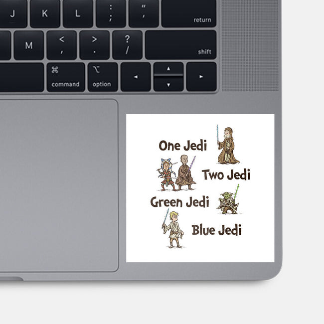 One Jedi Two Jedi-None-Glossy-Sticker-kg07