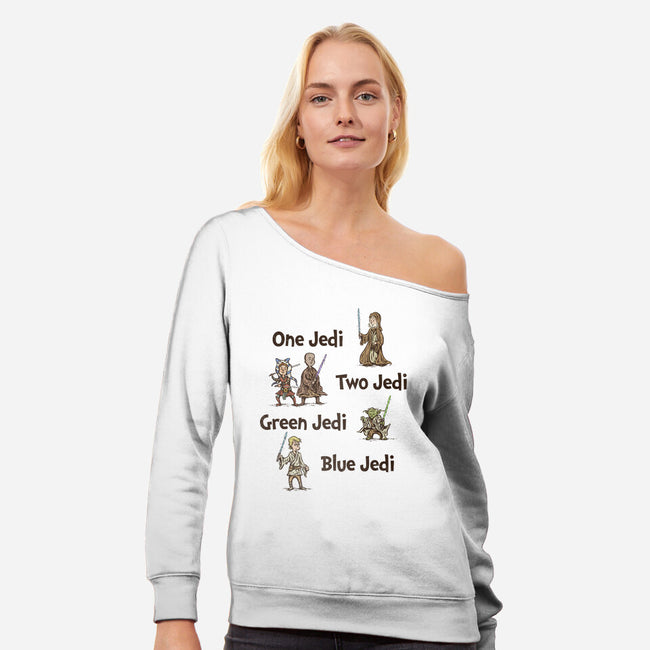 One Jedi Two Jedi-Womens-Off Shoulder-Sweatshirt-kg07