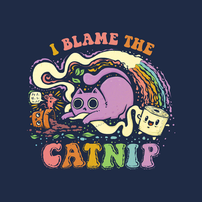 I Blame The Catnip-Womens-V-Neck-Tee-kg07