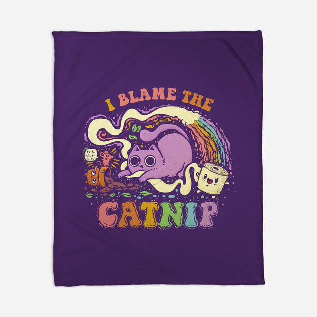 I Blame The Catnip-None-Fleece-Blanket-kg07