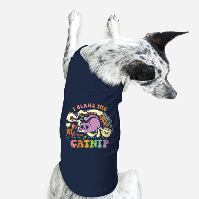 I Blame The Catnip-Dog-Basic-Pet Tank-kg07