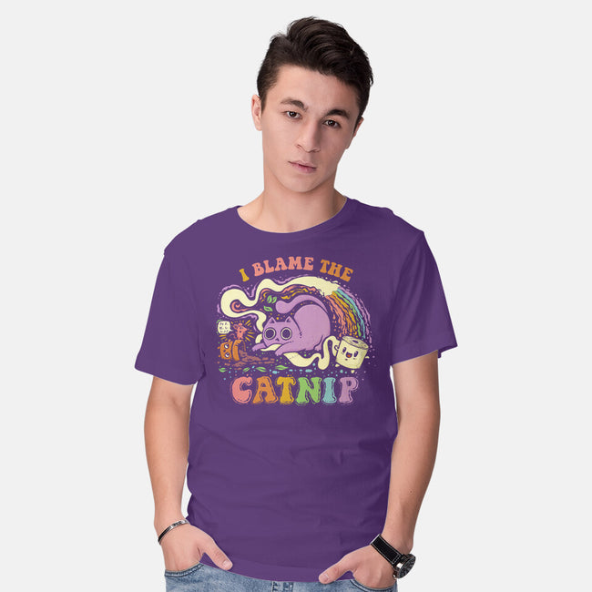 I Blame The Catnip-Mens-Basic-Tee-kg07