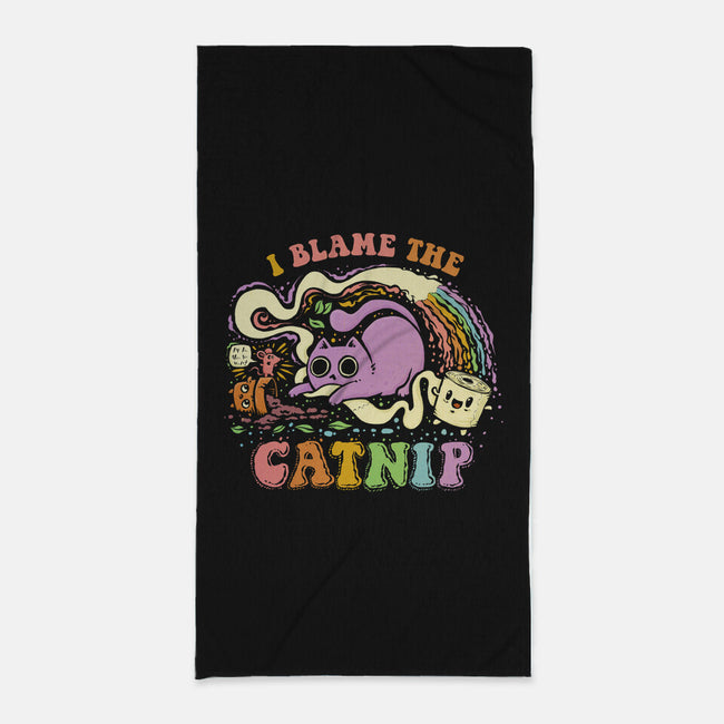 I Blame The Catnip-None-Beach-Towel-kg07