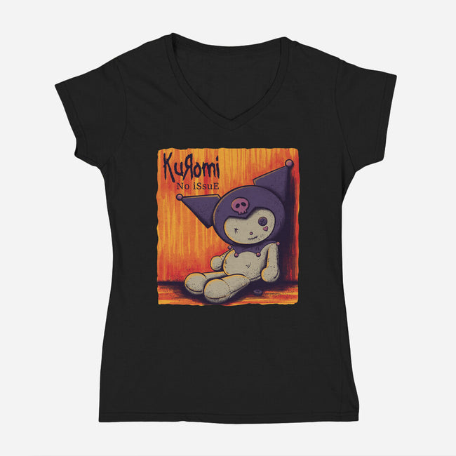 No Issue-Womens-V-Neck-Tee-rmatix