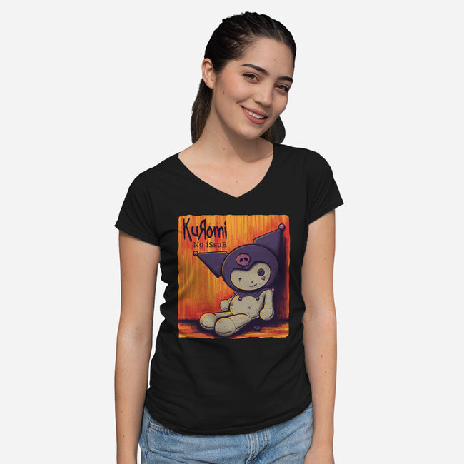 No Issue-Womens-V-Neck-Tee-rmatix