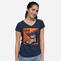 No Issue-Womens-V-Neck-Tee-rmatix