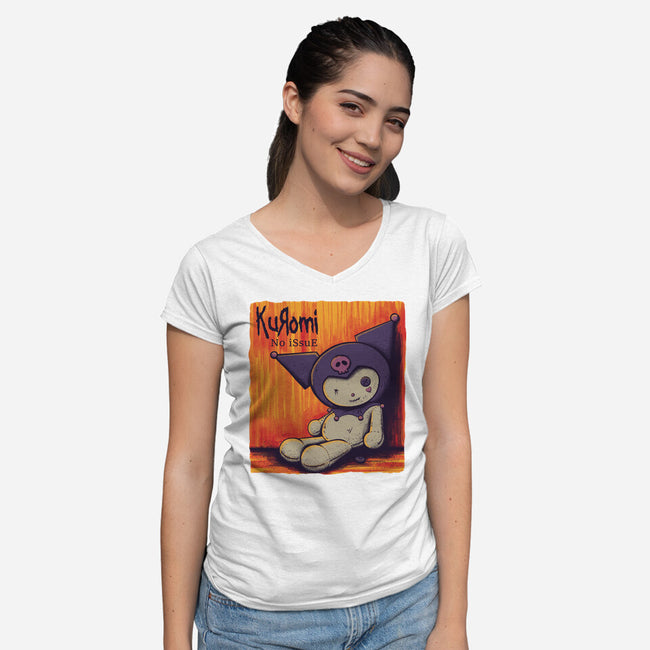 No Issue-Womens-V-Neck-Tee-rmatix