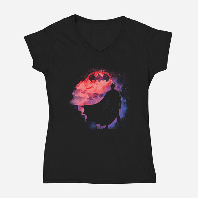 Soul Of The Vengeance-Womens-V-Neck-Tee-Donnie