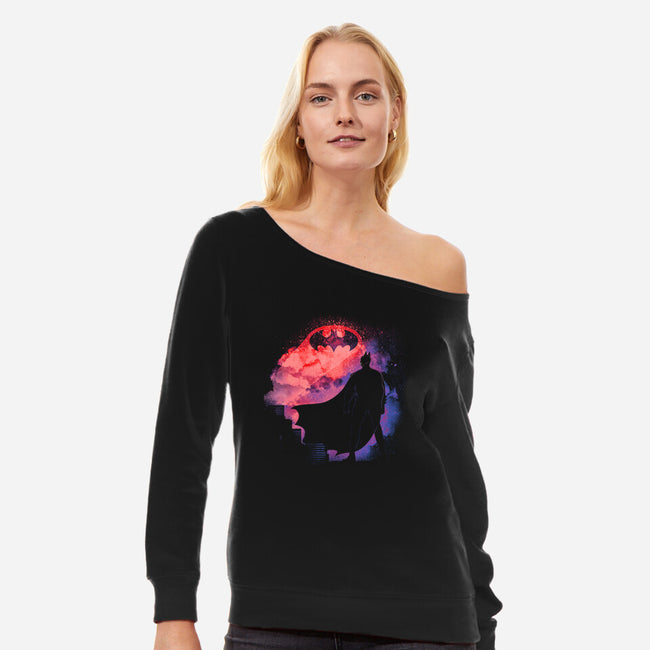 Soul Of The Vengeance-Womens-Off Shoulder-Sweatshirt-Donnie