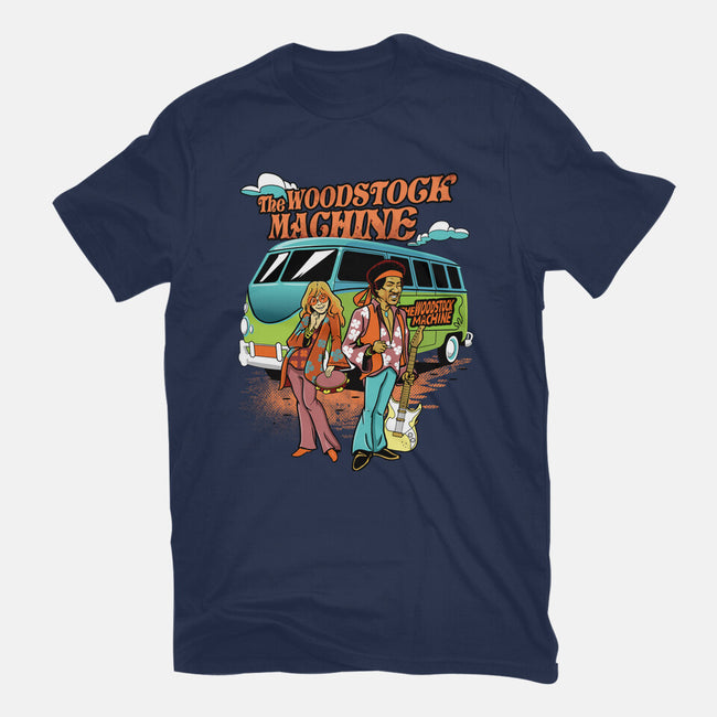 The Woodstock Machine-Unisex-Basic-Tee-Roni Nucleart