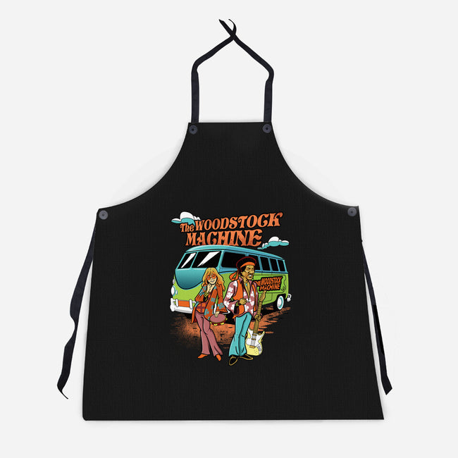 The Woodstock Machine-Unisex-Kitchen-Apron-Roni Nucleart