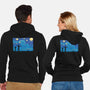 Rick And Gogh-Unisex-Zip-Up-Sweatshirt-Gleydson Barboza