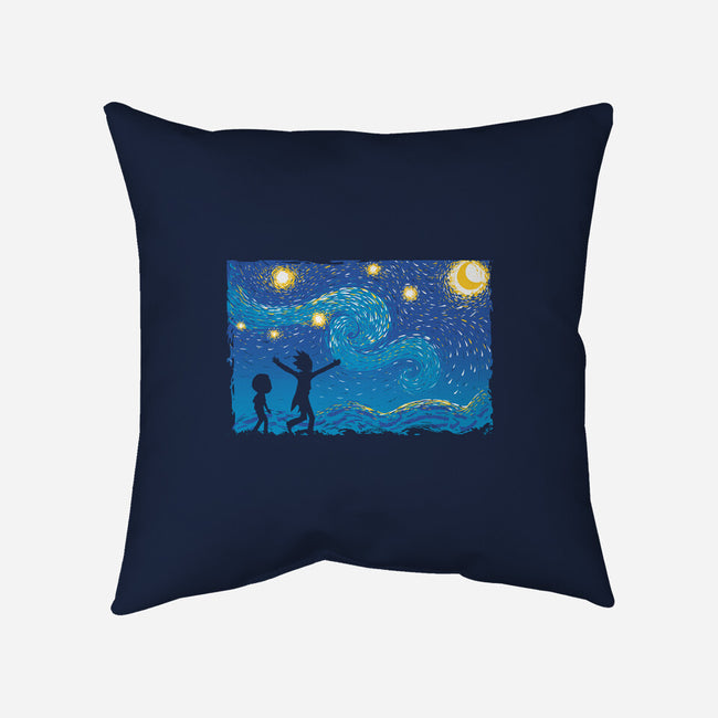 Rick And Gogh-None-Removable Cover-Throw Pillow-Gleydson Barboza