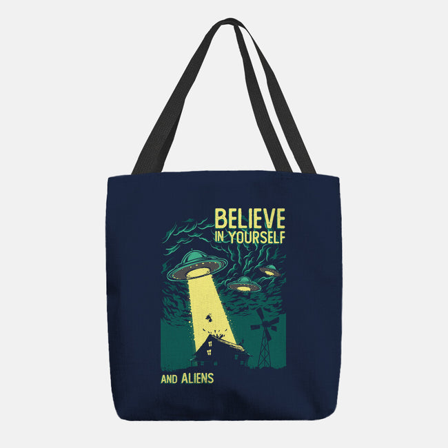 Yourself And Aliens-None-Basic Tote-Bag-Gleydson Barboza