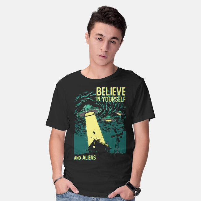 Yourself And Aliens-Mens-Basic-Tee-Gleydson Barboza