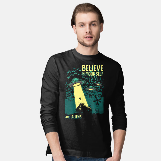 Yourself And Aliens-Mens-Long Sleeved-Tee-Gleydson Barboza