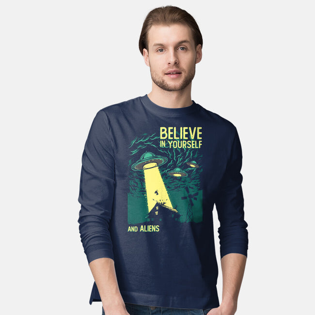 Yourself And Aliens-Mens-Long Sleeved-Tee-Gleydson Barboza