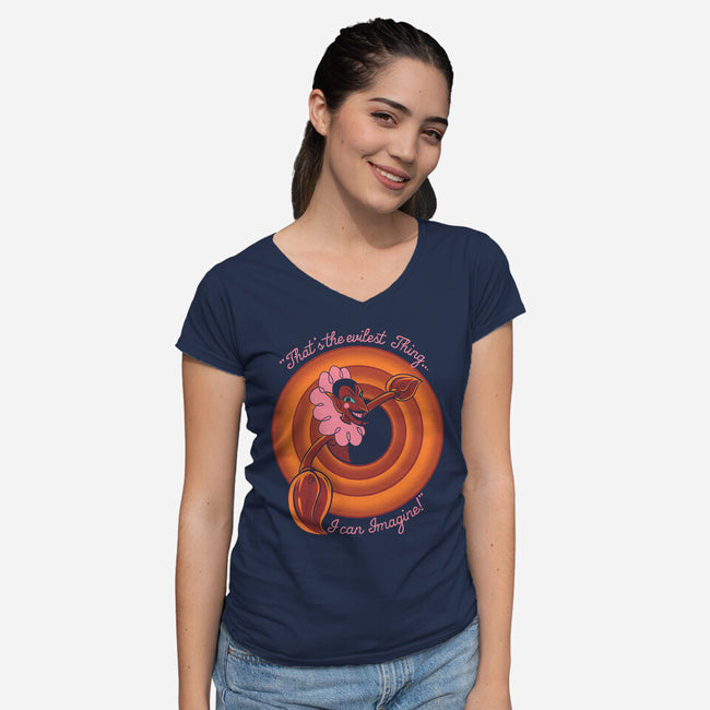 Thats The Evilest Thing-Womens-V-Neck-Tee-Gleydson Barboza