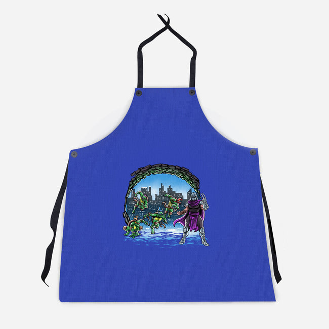 Turtles Cover-Unisex-Kitchen-Apron-zascanauta