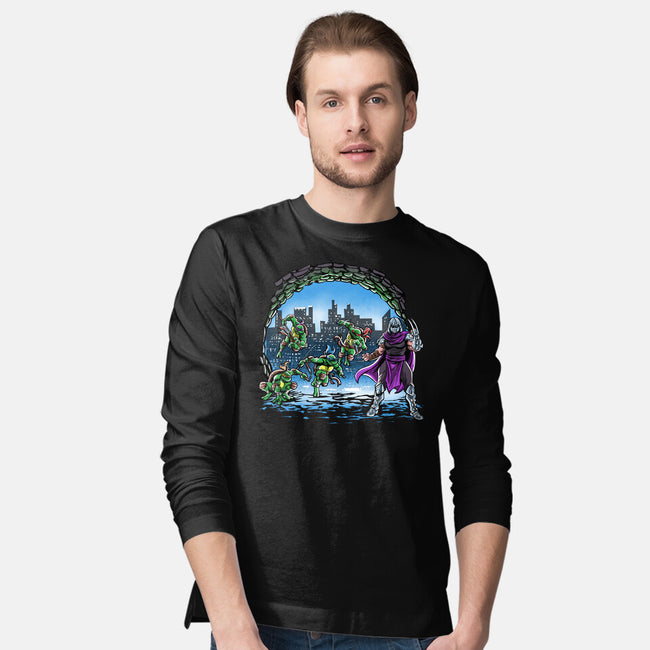 Turtles Cover-Mens-Long Sleeved-Tee-zascanauta