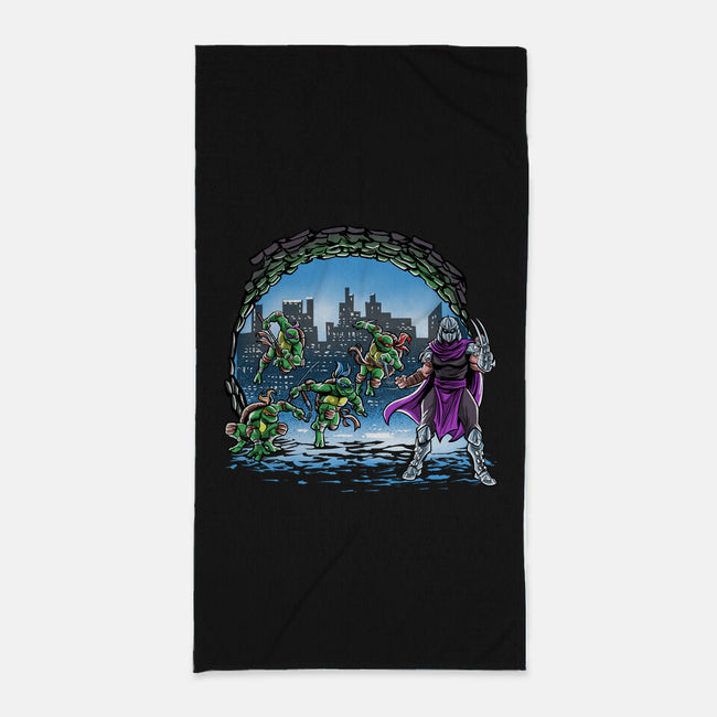 Turtles Cover-None-Beach-Towel-zascanauta