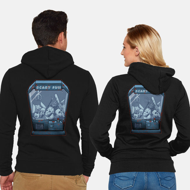 Horror Crane-Unisex-Zip-Up-Sweatshirt-Astrobot Invention