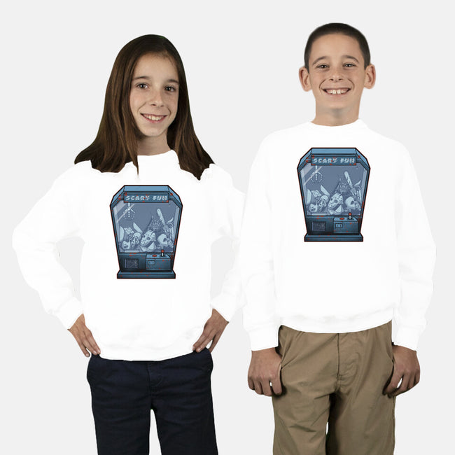 Horror Crane-Youth-Crew Neck-Sweatshirt-Astrobot Invention