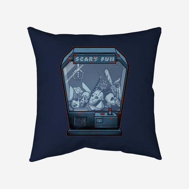 Horror Crane-None-Removable Cover-Throw Pillow-Astrobot Invention