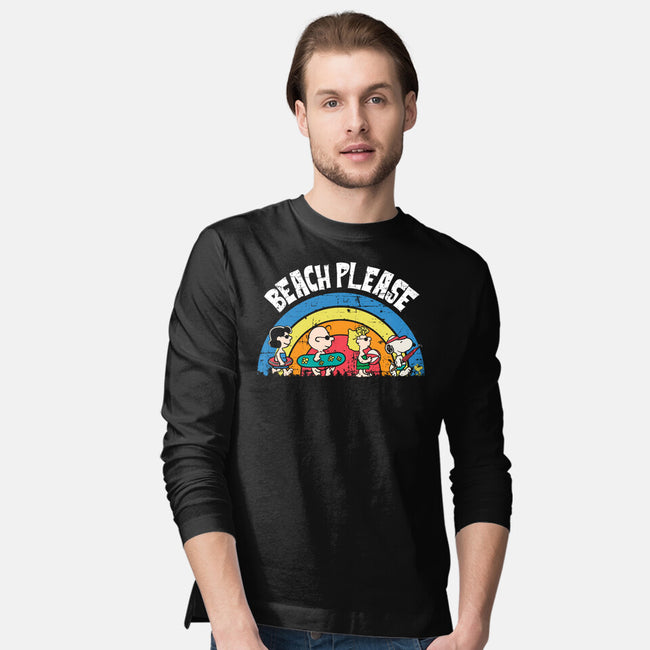 Beach Time Please-Mens-Long Sleeved-Tee-turborat14